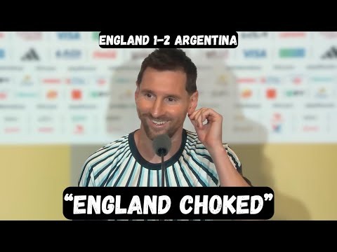 Lionel Messi calls England CHOKERS after INSANE win - Post Match Interview - England vs Argentina