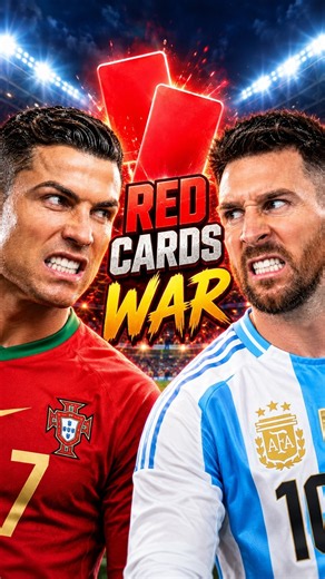 Ronaldo vs Messi: Who Got More Red Cards? 🟥