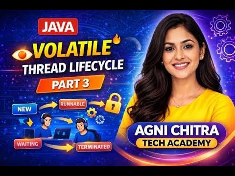🔴 👉 Java Multithreading | Part 3 | Volatile Keyword & Thread Lifecycle Explained 🔥 (Interview Ready)