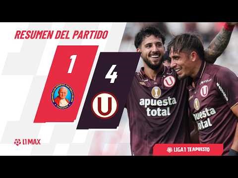 Juan Pablo II 1-4 Universitario: resumen de hoy, mejores jugadas y goles | #Liga1TeApuesto2026