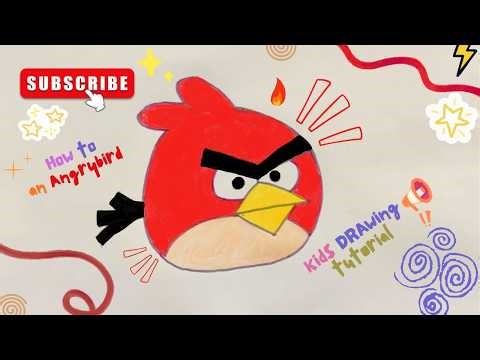 Let’s Draw Angry Bird Together! Super Easy & Fun! ✏️
