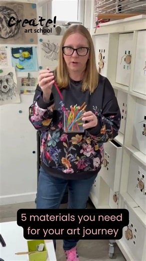 Create! Art school - top 5 materials you need to get started