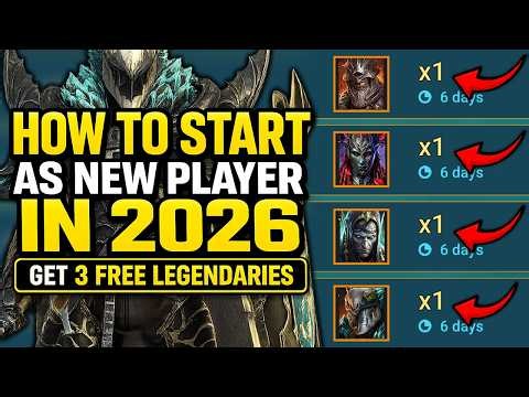 How to get Free Legendary Champions for New Players? Top 4 Free Heroes in Raid Shadow Legends!