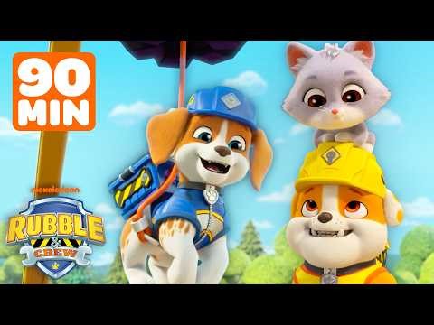 90 Minutes of All-New Animal Family Adventures! | Rubble & Crew