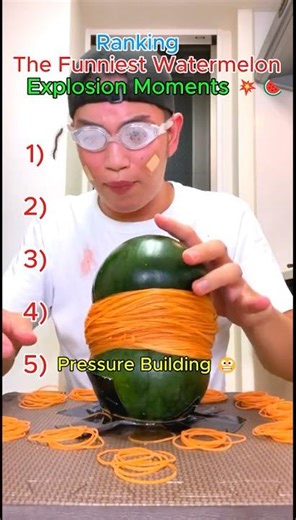 Ranking The Funniest Watermelon Explosion Moments 💥🍉 #WatermelonExplosion #viral #Shorts