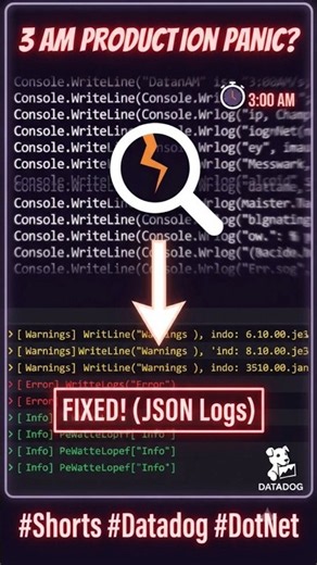 Stop Debugging Blindly! Master Structured Logging in C# .NET Core & Datadog