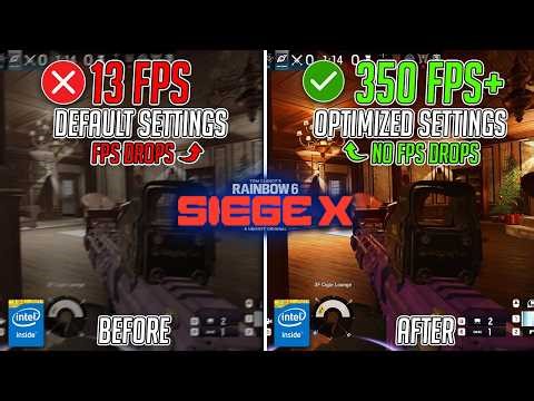 Rainbow 6 Siege X: BEST PC Settings to FIX FPS Drops, Lags & Stutters on ANY PC📈