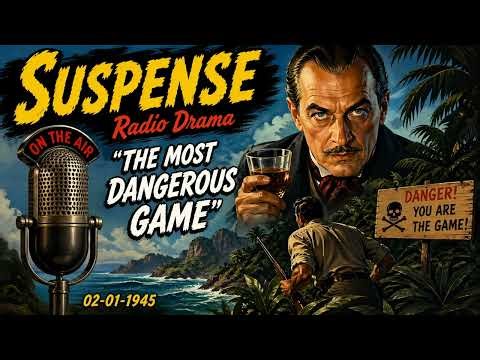Suspense (Feb 1, 1945) – The Most Dangerous Game | Classic Old Time Radio Thriller