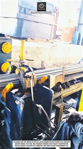 Rebar tying tool innovation using rotary binding system for stronger joint stability #innovation