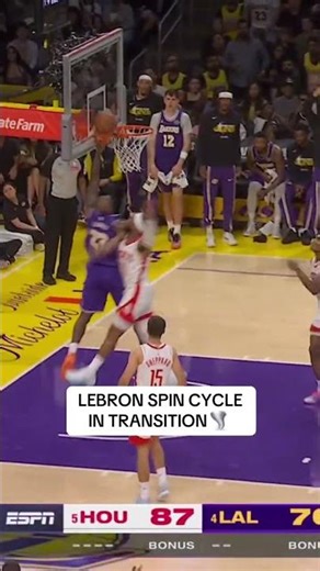 Tough take by LeBron for 2️⃣ 💪