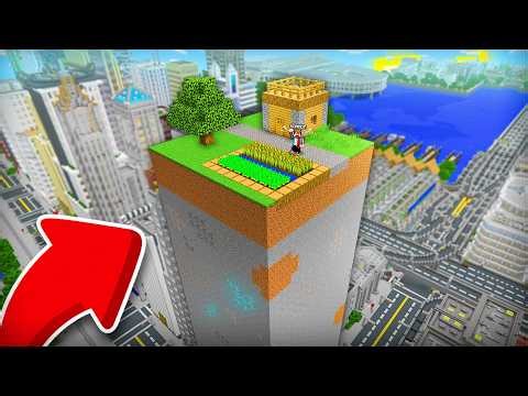 ВЫЖИВАЮ НА ЧАНКЕ В ОГРОМНОМ ГОРОДЕ В МАЙНКРАФТ | Компот Minecraft