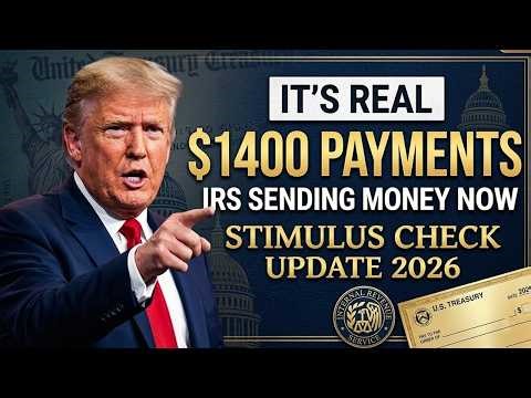 IT’S REAL! IRS Sending $1,400 Payments NOW… Arrival Info (Stimulus Check Update 2026)