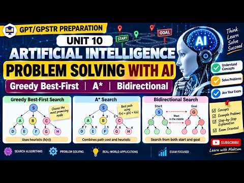 Problem Solving with AI | Greedy Best-First, A* & Bidirectional Search | GPT Computer Teacher Prep