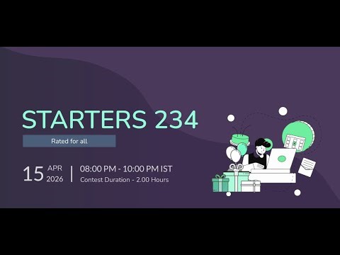 CodeChef Starter 234 LIVE 🔴 | All Solutions 💻🔥 | Fastest