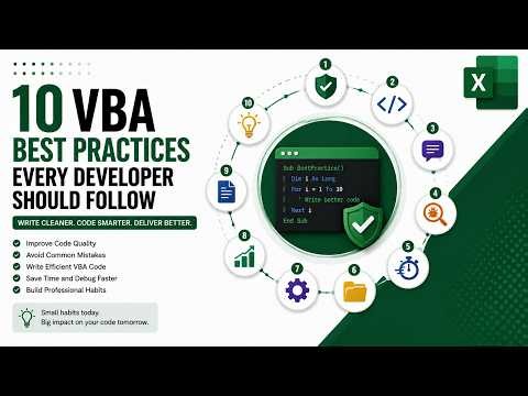 10 VBA Best Practices Every Developer Should Follow