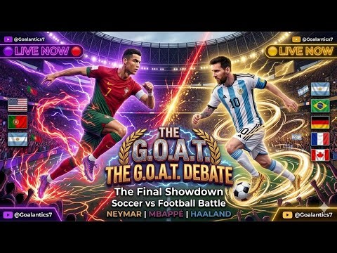 🇺🇸 THE FINAL G.O.A.T DEBATE: Ronaldo vs Messi | Soccer | Football - LIVE NOW