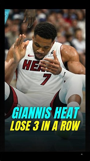 Giannis is now 0/3 with the Heat so far😭
