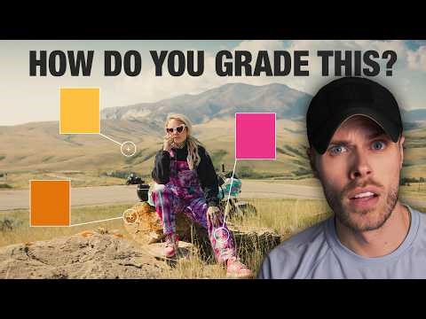 How to colour grade a photo with too many colours