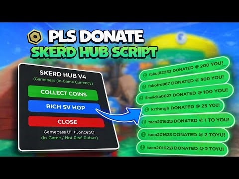 [TUTORIAL] Auto Donate Robux Script - Pls Donate Script | BRING ALL, KEYLESS, SAFE