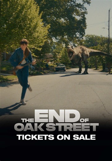 Dinosaurs have moved in. Get tickets now for The End of Oak Street, only in theaters and IMAX August 14. Link in bio. #EndofOakStreet #FilmedForIMAX