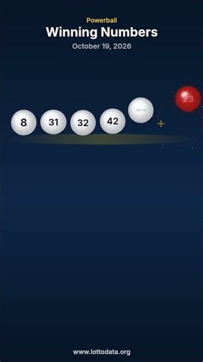 Powerball results — October 19, 2026