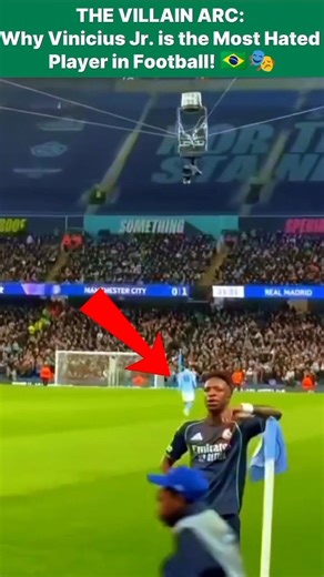Why Vinicius Jr. is the Most Hated Player in Football! 🇧🇷🎭 #Shorts #ViniJr #RealMadrid #Controversy