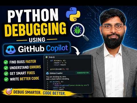 Python Debugging Using GitHub Copilot in VS Code | Fix Bugs Faster