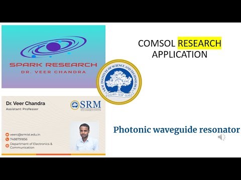 Photonic waveguide resonator/COMSOL RESEARCH APPLICATION