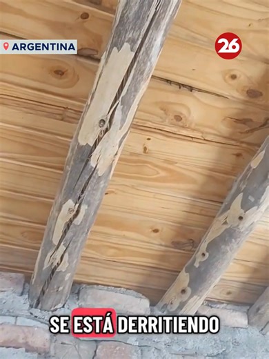 Calor extremo en Mendoza: Techo derritiéndose