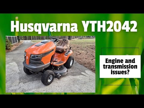 Free Husqvarna YTH2042 rider was supposed to have transmission issues but has engine issues instead?