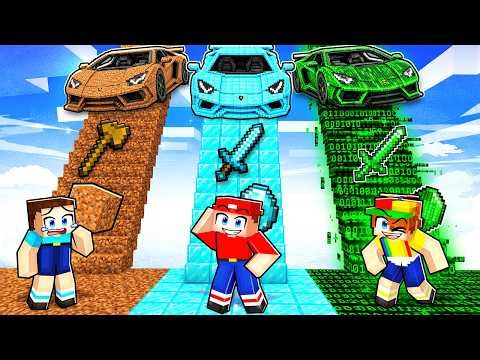 POOR vs RICH vs HACKER Stairs Build Battle