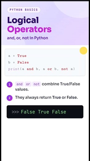 Master Python Logical Operators in Seconds! #python #ai