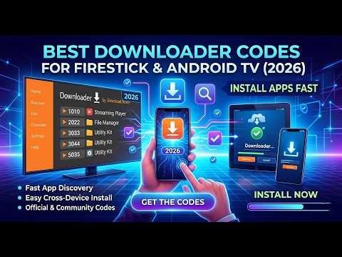 Best Downloader Codes for Firestick & Android TV (2026) – Install Apps Fast