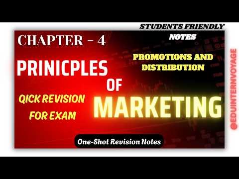 Principles of Management Sem4 | Chapter 4: Promotion and Distribution | UG Students Full Explanation