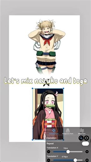 Nezuko x Toga 🌸! #mitsuri #demonslayer