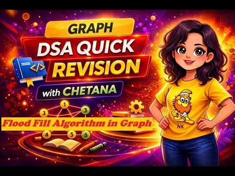 5. Flood Fill Algorithm in Graph | DSA Tutorial with Example