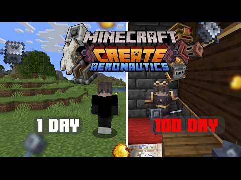 100 ДНЕЙ ВЫЖИВАНИЯ с модом CREATE — CREATE AERONAUTICS | ANDREW_PROYT