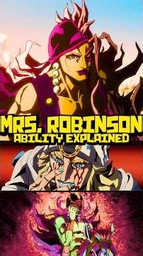 He Actually DIDN'T Have A Stand...? #SteelBallRun Mrs. Robinson EXPLAINED
