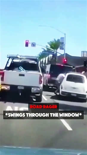 Road Rager Regretted Leaving His Car 😬 #shorts