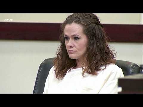 Death-row inmate Christa Pike seen during murder trial