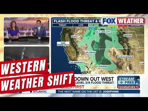 Fall Shift In Weather As Rain, Snow And Strong Winds Sweep The Western US