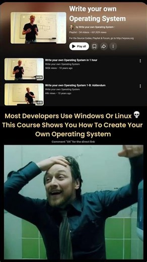 Build Your Own Operating System From Scratch #coding #operatingsystem #computerscience