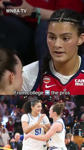 #NCAA champs Lauren Betts and Angela Dugalic make their #WNBA preaseaon debut together 🔥 #espnw #mystics #UCLA