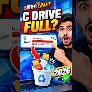 C Drive Full? 7 Easy Ways to Free Up Space in Windows 10/11 (2026)