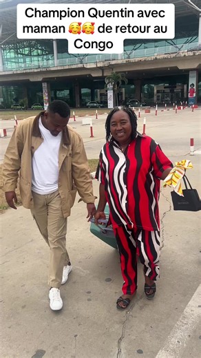 Champion Quentin Chacona return to Congo with mother