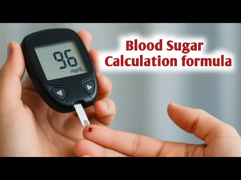 Sugar calculator formula | Estimated Glucose calculation formula