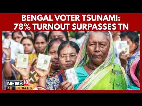 Bengal Elections | West Bengal led with A 78.77% turnout, Higher Than Tamil Nadu’s 70.00% | 4K
