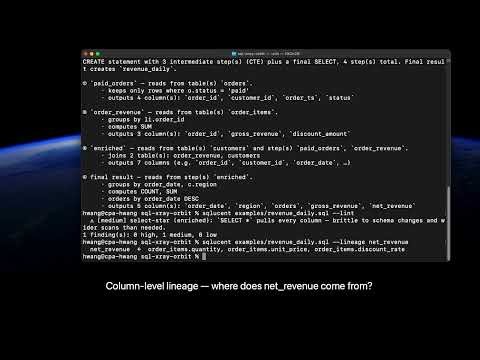 SQL X-Ray: Giving GitLab Orbit Real SQL Comprehension