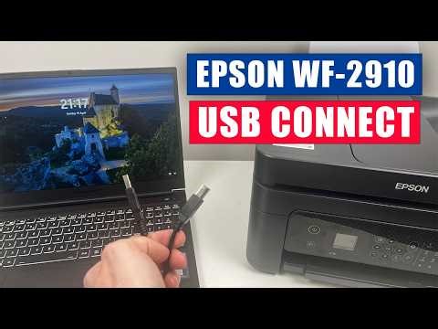 How to Setup and Connect Epson WF-2930 Printer Using a USB Cable