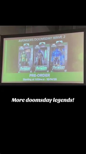 Let’s goo! Super hyped for all 3 of these. #hasbro #marvellegends #nycc #doomsday #mcu